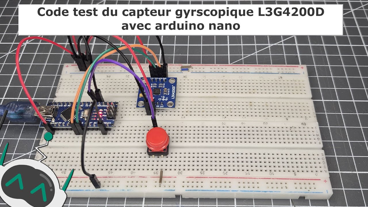 Code test du capteur gyrscopique L3G4200D avec arduino nano