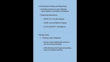 General Ledger G L Testing in SAP FICO
