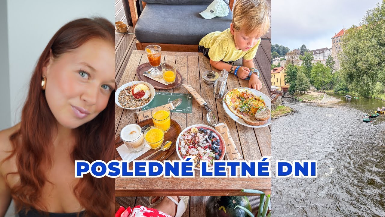 Vlog | posledné letné dni, Lipno, čo som jedla ako raw vegánka na cestách
