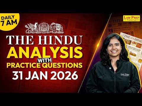 The Hindu Newspaper Analysis Of January Month | CLAT 2027 | | Daily Current Affairs CLAT 2027