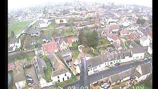 Drone FPV long range flight from inside the house