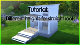 Tutorial: Different heights for straight roofs