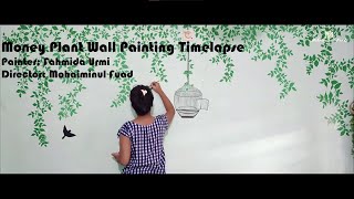 Money Plant Wall Painting Time lapse || WallworX || Mohaiminul Fuad Films