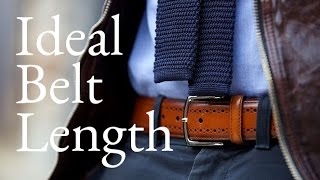 Ideal Belt Length - Ask He Spoke Style Ep 8
