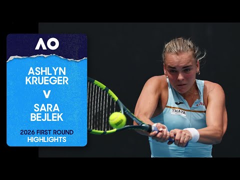 Ashlyn Krueger v Sara Bejlek Highlights | Australian Open 2026 First Round