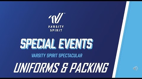 4 Uniforms and Packing