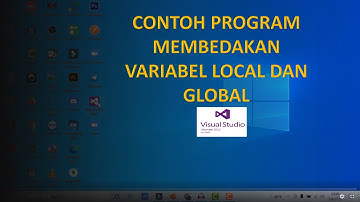 Contoh Program (Variabel Local dan Variabel Global)#TUTORIAL VISUAL STUDIO