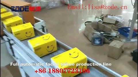 V/M Folding Facial Tissue Paper Making Machine Production Line