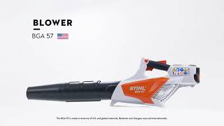 Clear Debris with Ease: The STIHL BGA 57 Battery-Powered Blower