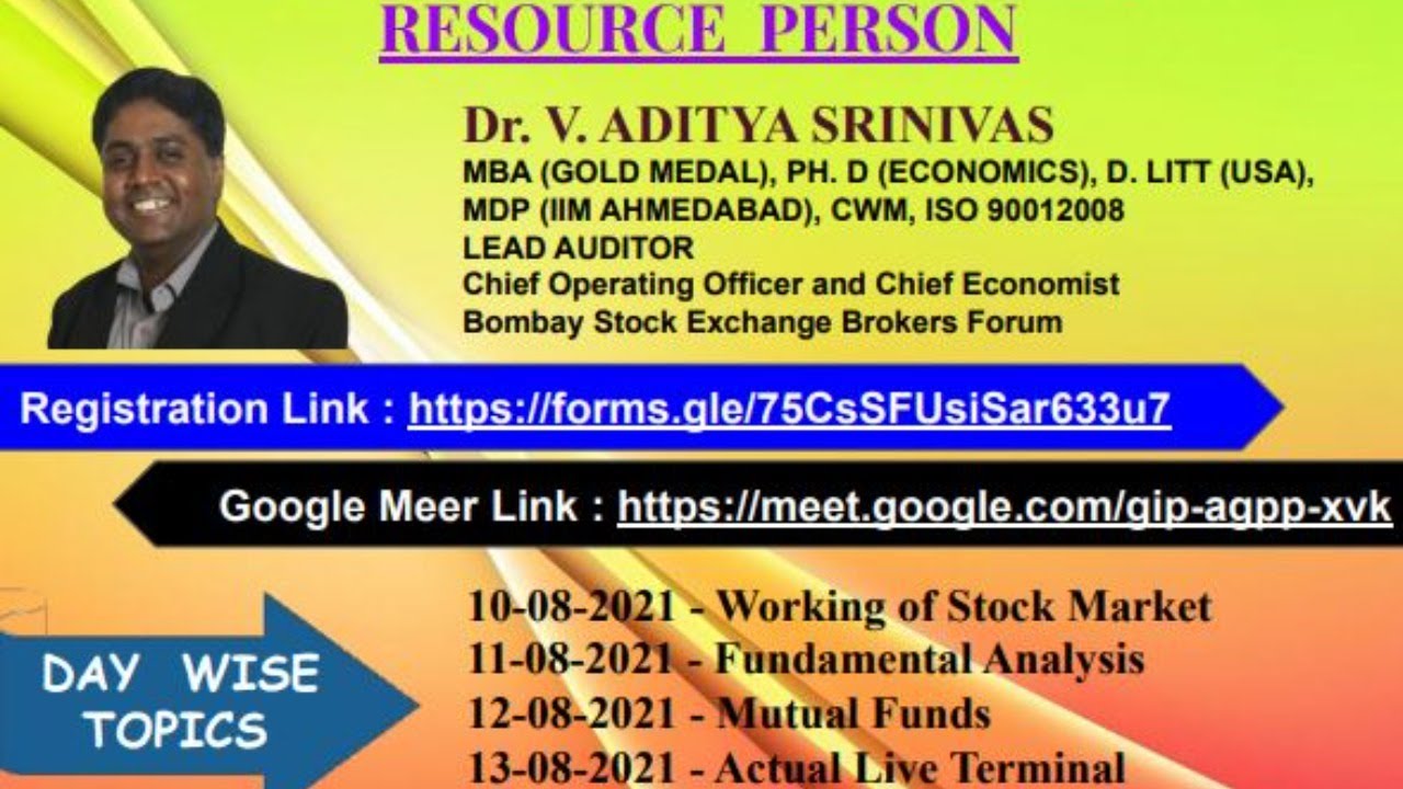 Organises 5 Days Student Development Programme (SDP)