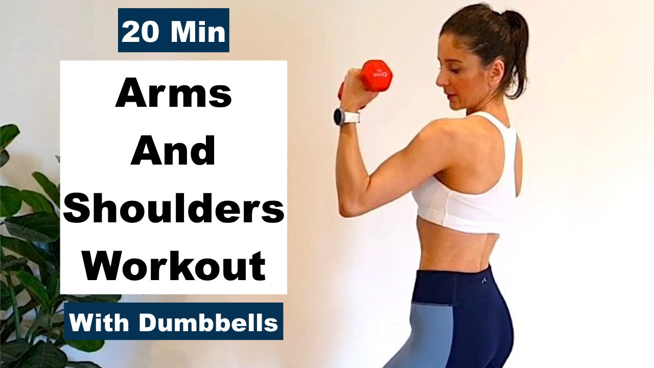20 Min Toned Arms And Shoulders Workout | With Dumbbells - YouTube