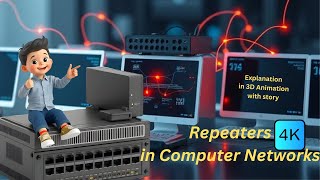 Repeaters in Computer Networks  | Physical layer device ||  Explanation in 3D Animation. What Is Repeater In Computer Network