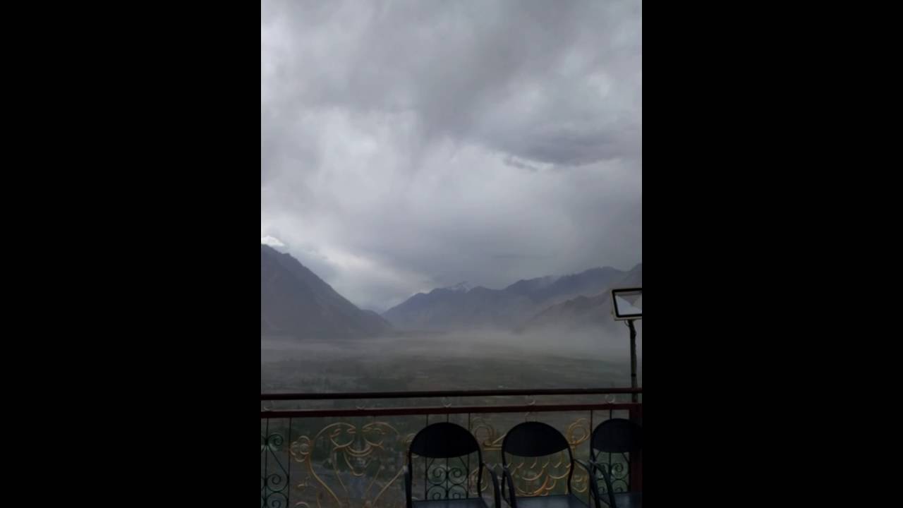 Strong winds @ Diskit monastery, Ladakh
