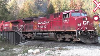 Skeena Pacific #1825  Canadian Pacific Train #148,  Mile 24.4 Shuswap Sub, Taft, BC   2022 10 06