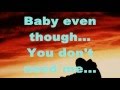 BABY NOW THAT I VE FOUND YOU Lyrics THE FOUNDATIONS 