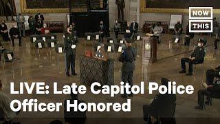 Former Capitol Police Officer Brian Sicknick Honored in Capitol Rotunda | LIVE