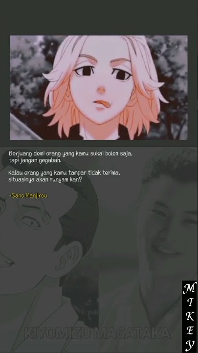 Nih Ingat Kata Mikey ( Sano Manjirou ) - Tokyo Revengers