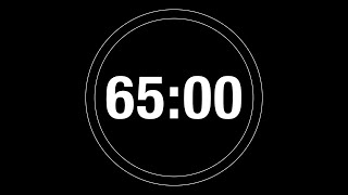 Famous 65 Minute Timer - 3900 Second Timer Countdown with progress ring (4K) Wealth