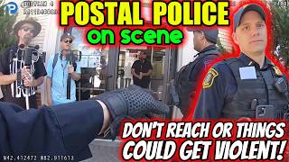 🚨Banger Alert! YOU MUST ID!! Karens, Darens, LEOs & Postal Police! 📫👮🏽‍♀️Body cam + three 911 calls!