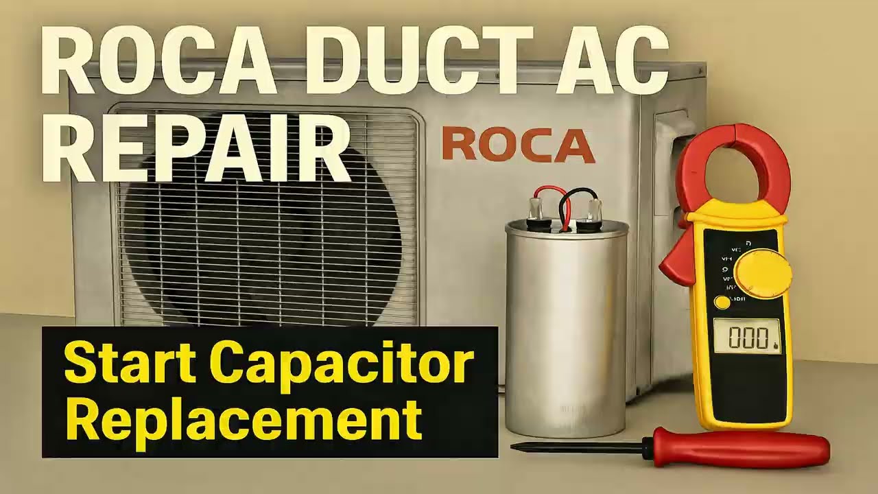 Fixing 20-Year-Old ROCA (Gree) Duct AC – Capacitor Swap