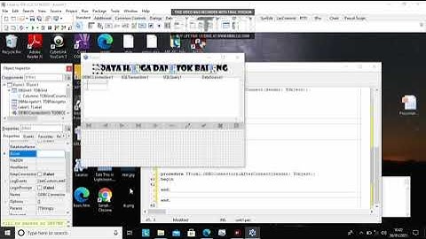 Membuat program aplikasi database mengunakan lazarus