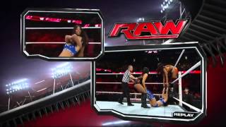 The Bella Twins Vs Aksana & Alicia Fox