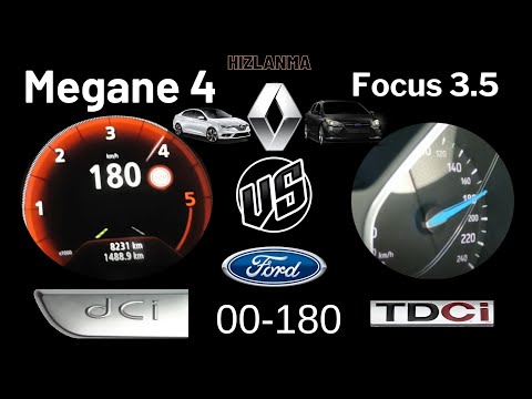 Renault Megane 4 1.5 Dci 110 Hp VS Ford Focus (Mk3.5) 1.5 Tdci 120 Hp 0 180 Yarışı