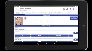 Android app for patient management. How to add a new patient. Folda Electronic Health Record screenshot 3