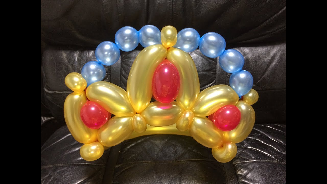 アバローのプリンセス エレナ ティアラ バルーンアート Princess Crown Balloon Hat Balloon Twisting Youtube