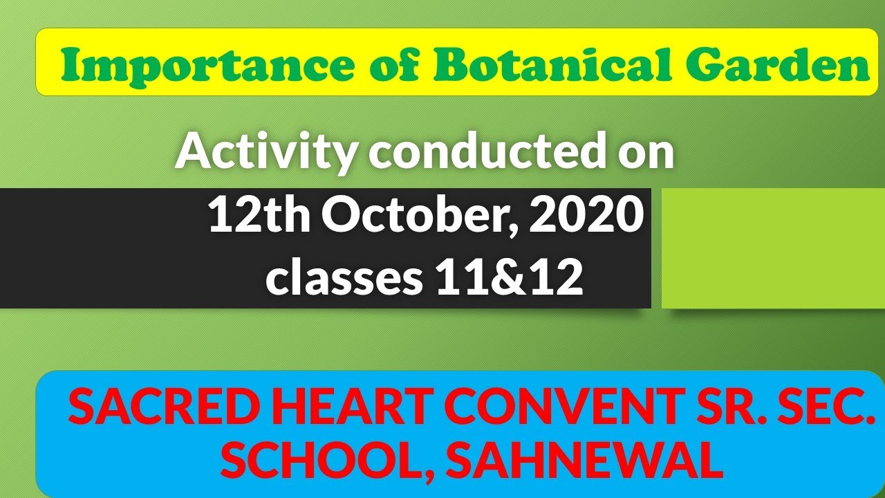 Importance Of Botanical Garden Activity Conducted On 12 Oct 2020 importance-of-botanical-garden-activity-conducted-on-12-oct-2020