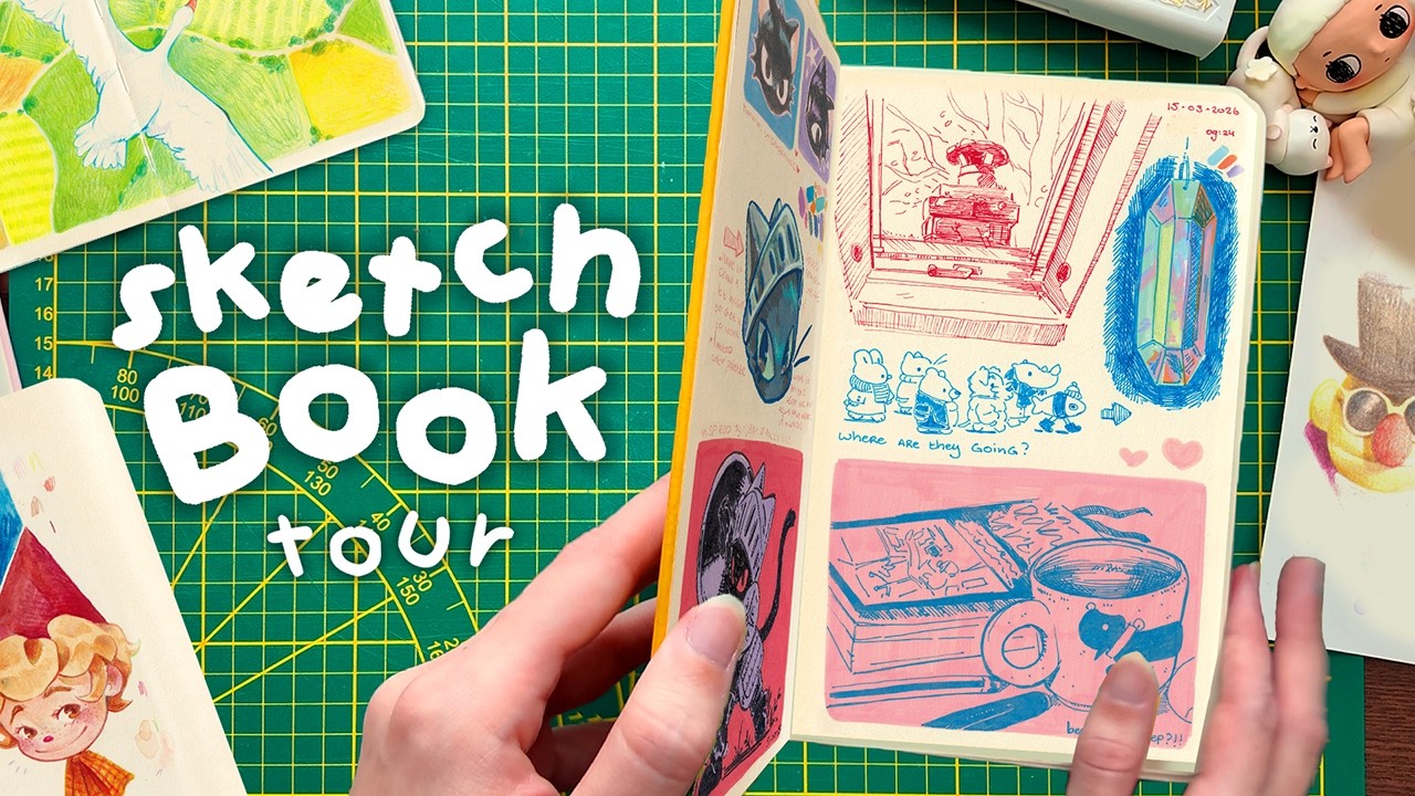 Sketchbook tour How I use my sketchbooks - YouTube