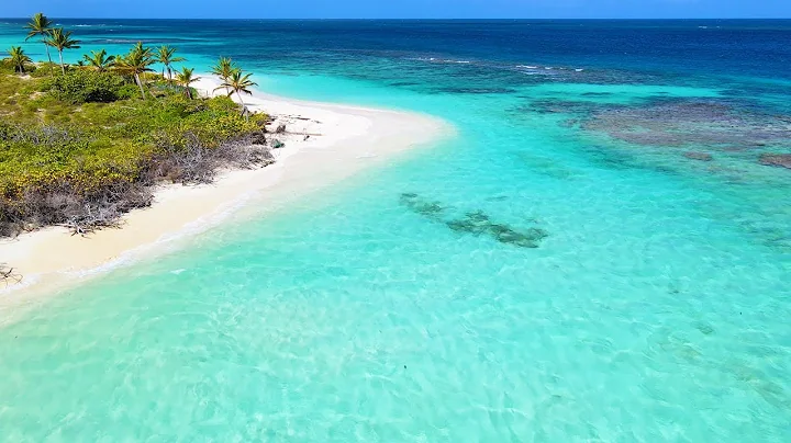 Paradise in 4K: 3 Hour Relaxing Tropical Island Drone Video with Ocean Sounds For Sleeping