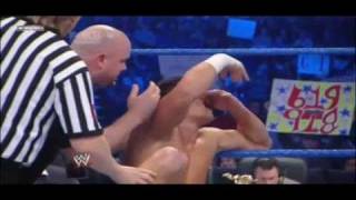 rey mysterio breaks cody rhodes nose!
