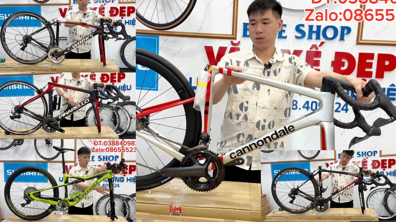 Đập Hộp 5 Xe Đạp Nhật Về ( Cannondane, Pinarello Gan S, MTB, S Works SL5, Merida)