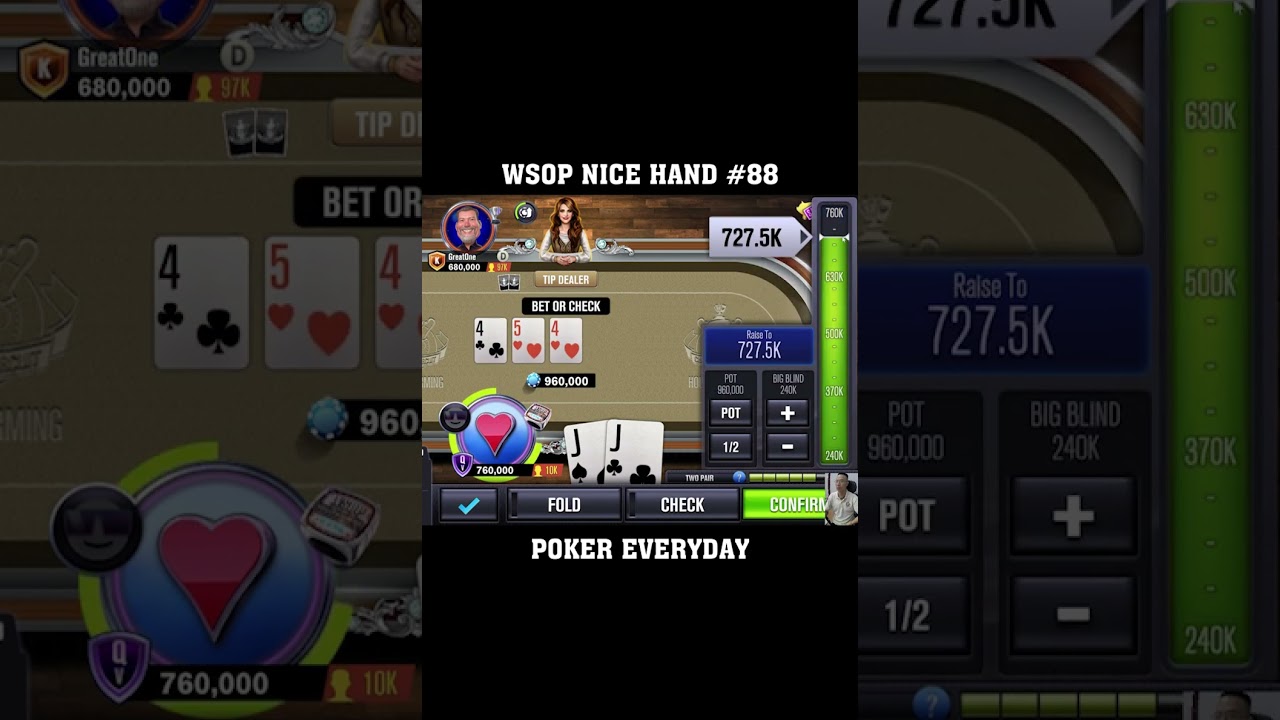 black and mild casino WSOP nice hand 88