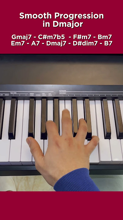 Smooth Progression In Dmajor 🎹♥️#piano #musician #learning #chords #progression