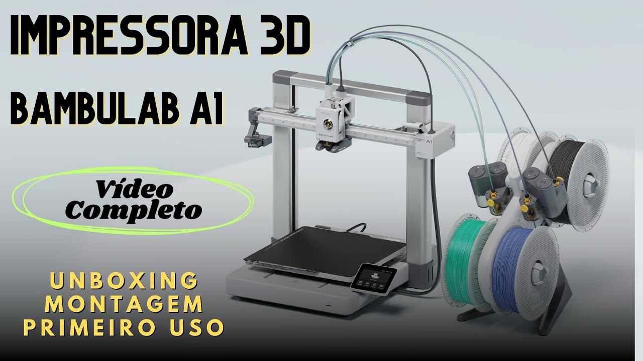 IMPRESSORA 3D - BAMBULAB A1 - Unboxing, montagem e primeiro uso.