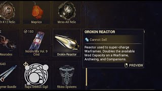 Warframehow To Install The Orokin Reactor - Beginners Guide 2025