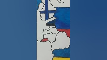 Drawing Estonia 🇪🇪 on my Europe Map #flag #map #estonia  #shorts
