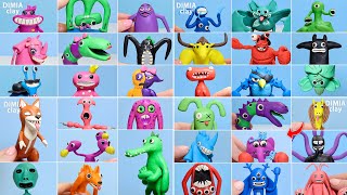 All Bosses Making Garten of Banban 3, 4 and 5 New Monsters Sculptures | Dimia clay