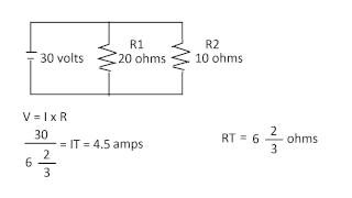Circuits in Parallel: How to Find Total Resistance , Total Current, and Resistors Currents