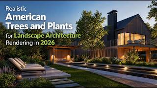 Realistic American Trees and Plants for Landscape Architecture Rendering in 2026