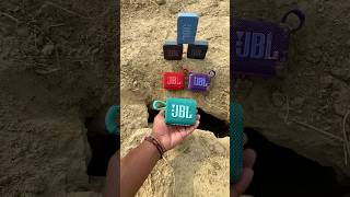 Jbl go3 speaker drop in water pool for bass testing