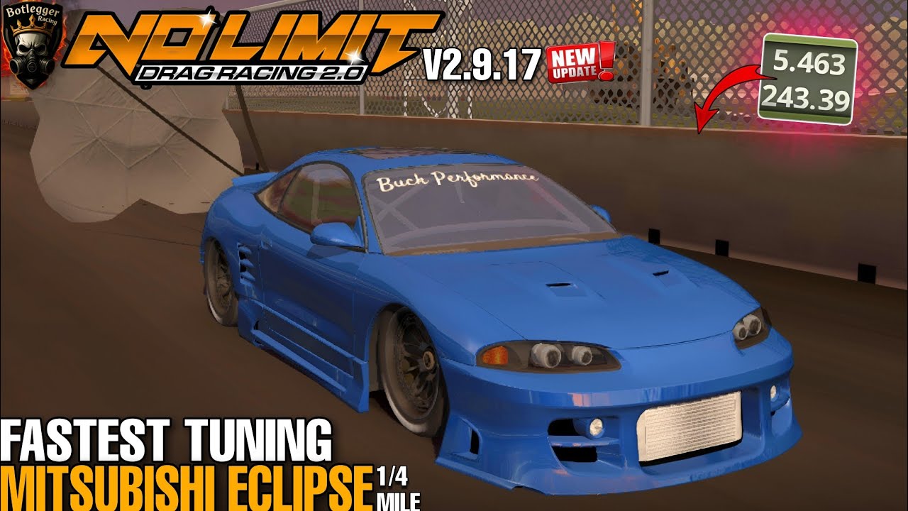 Latest Tune for Mitsubishi Eclipse 5.4 second in 1/4 mile no limit drag ...