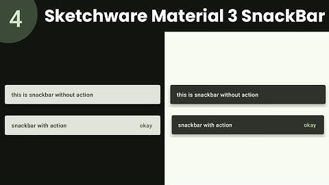 Sketchware pro material 3 snackbar | How to Use Material 3 Snackbar in Sketchware Pro