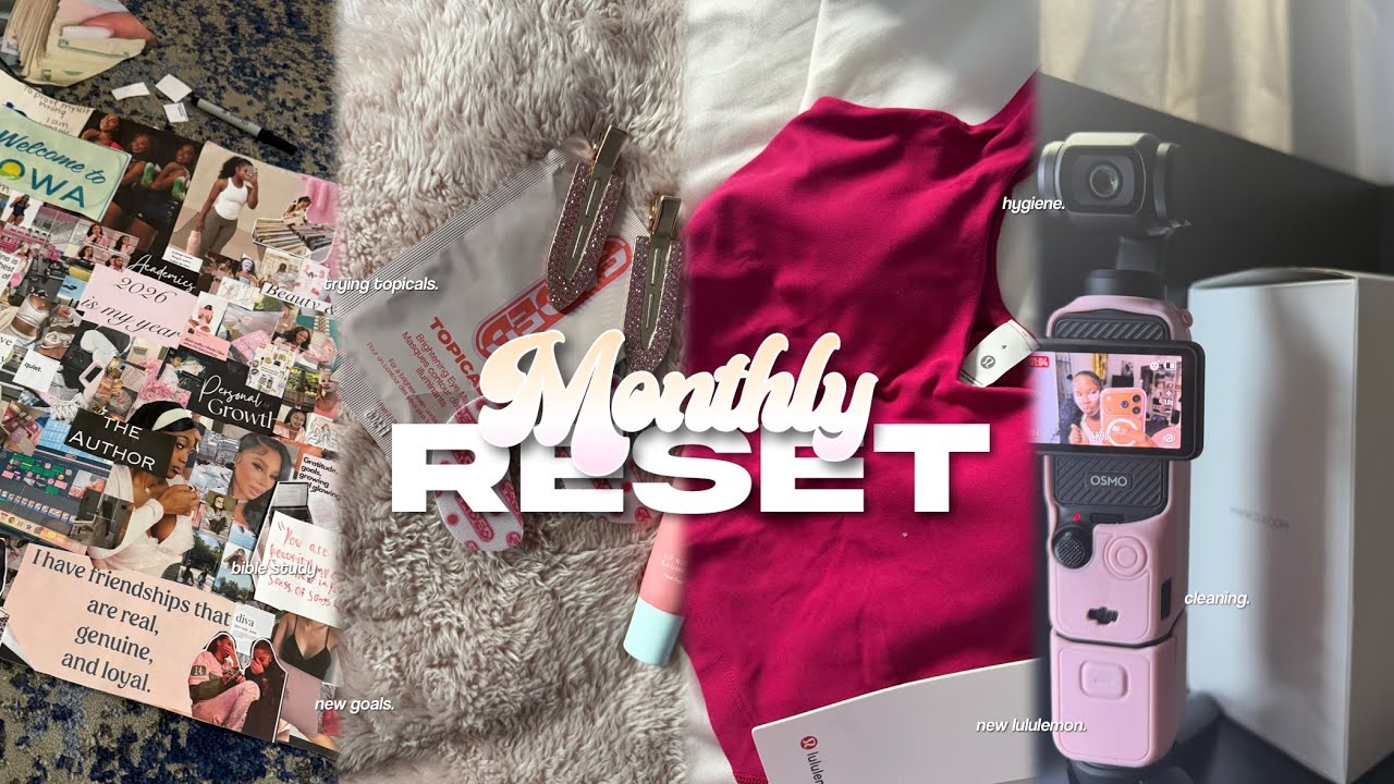 MONTHLY RESET ♡︎new products~cleaning~chitchat~new goals~lululemom~ect♡︎@kaehalima
