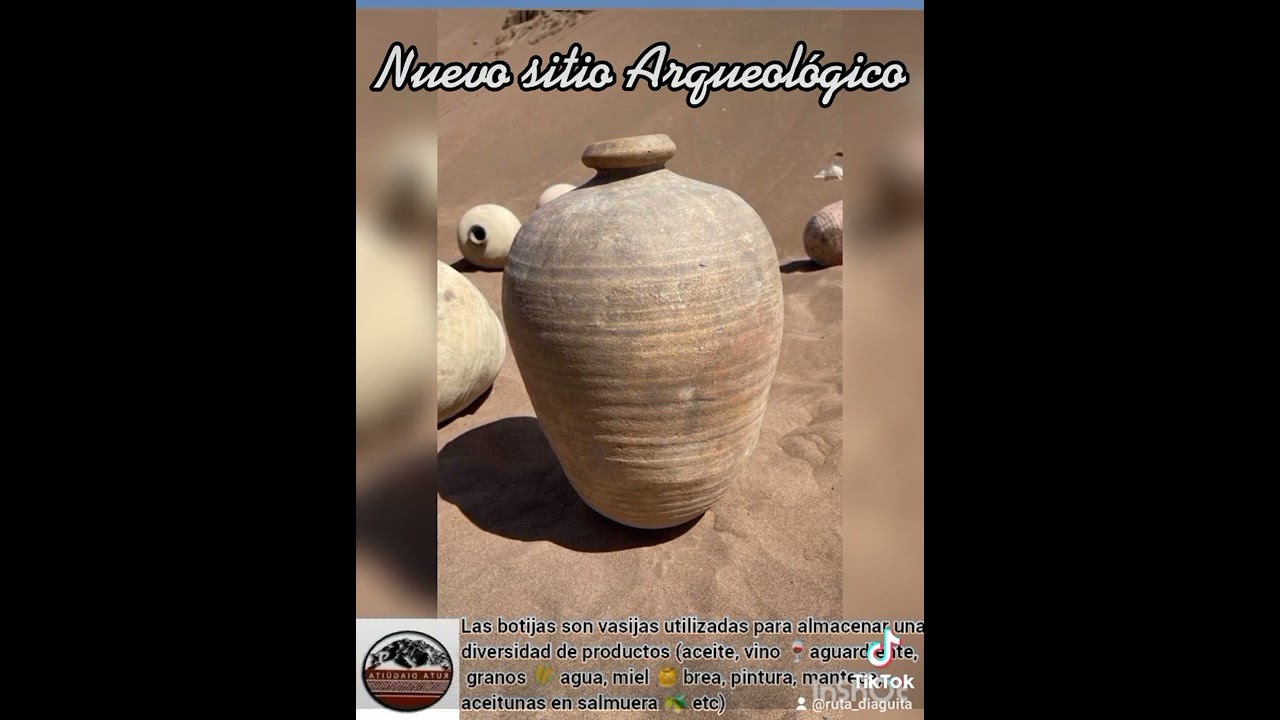 Nuevo sitio arqueológico: En la comuna de Alto Hospicio, región de Tarapacá🇨🇱 10 botijas conservadas