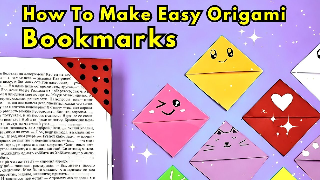 Origami Paper Bookmark 2 how to make bookmark for book mini