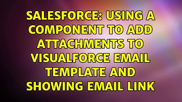 Using a component to add attachments to visualforce email template and showing email link