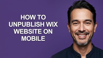 How To Unpublish Wix Website On Mobile - KevinHowTo